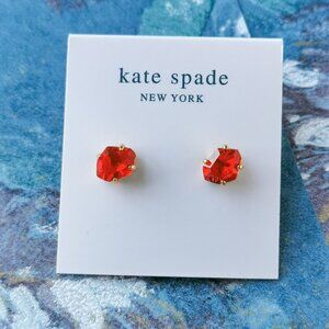 Kate Spade Treasure Trove Gold Stud Earrings Pink Sand